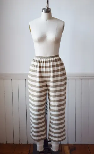 Vintage Striped Cotton Lounge Pants | S