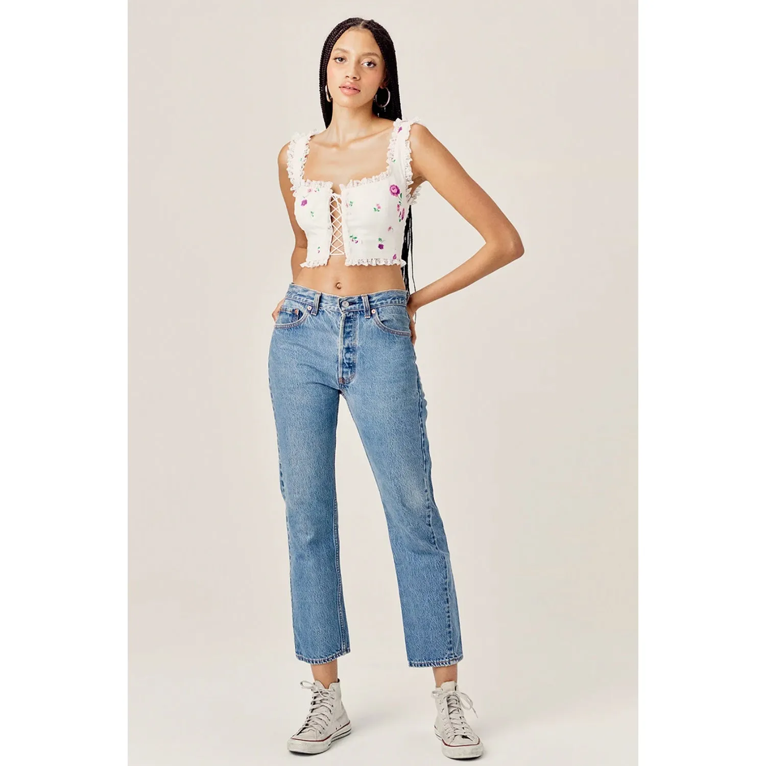 Violet Crop Top