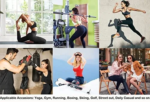 visesunny High Waist Yoga Pants with Pockets Poppy Seamless Pattern Buttery Soft Tummy Control Running Workout Pants 4 Way Stretch Pocket Leggings