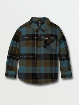 Volcom Boys Caden Plaid L/S Flannel Shirt