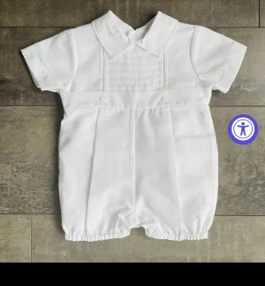 Wade White Linen Romper