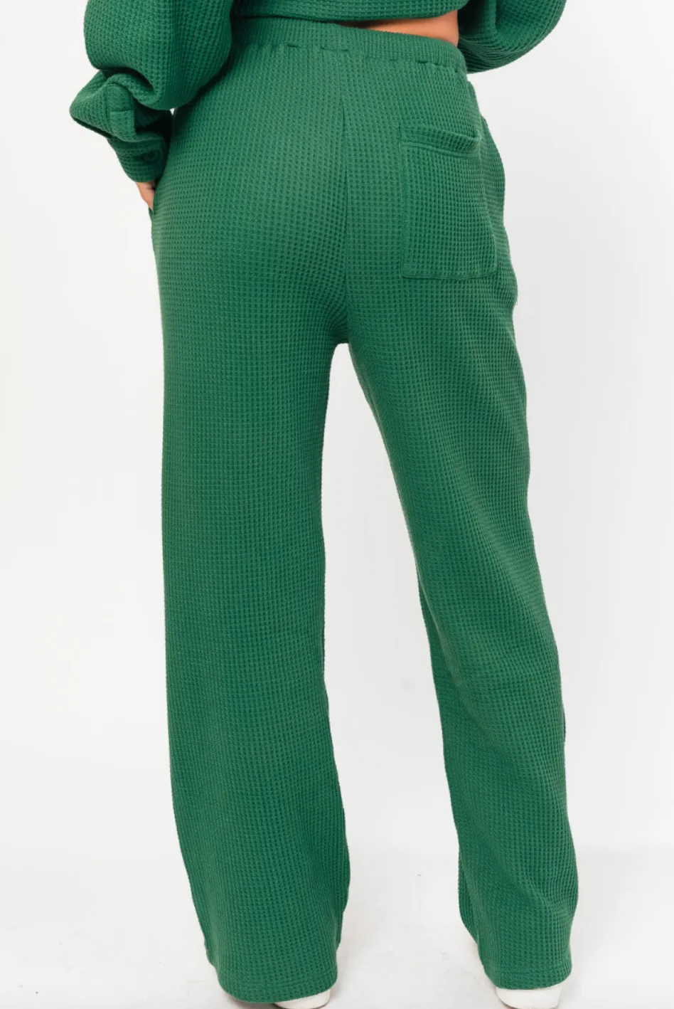 Waffle Wide Leg Pants