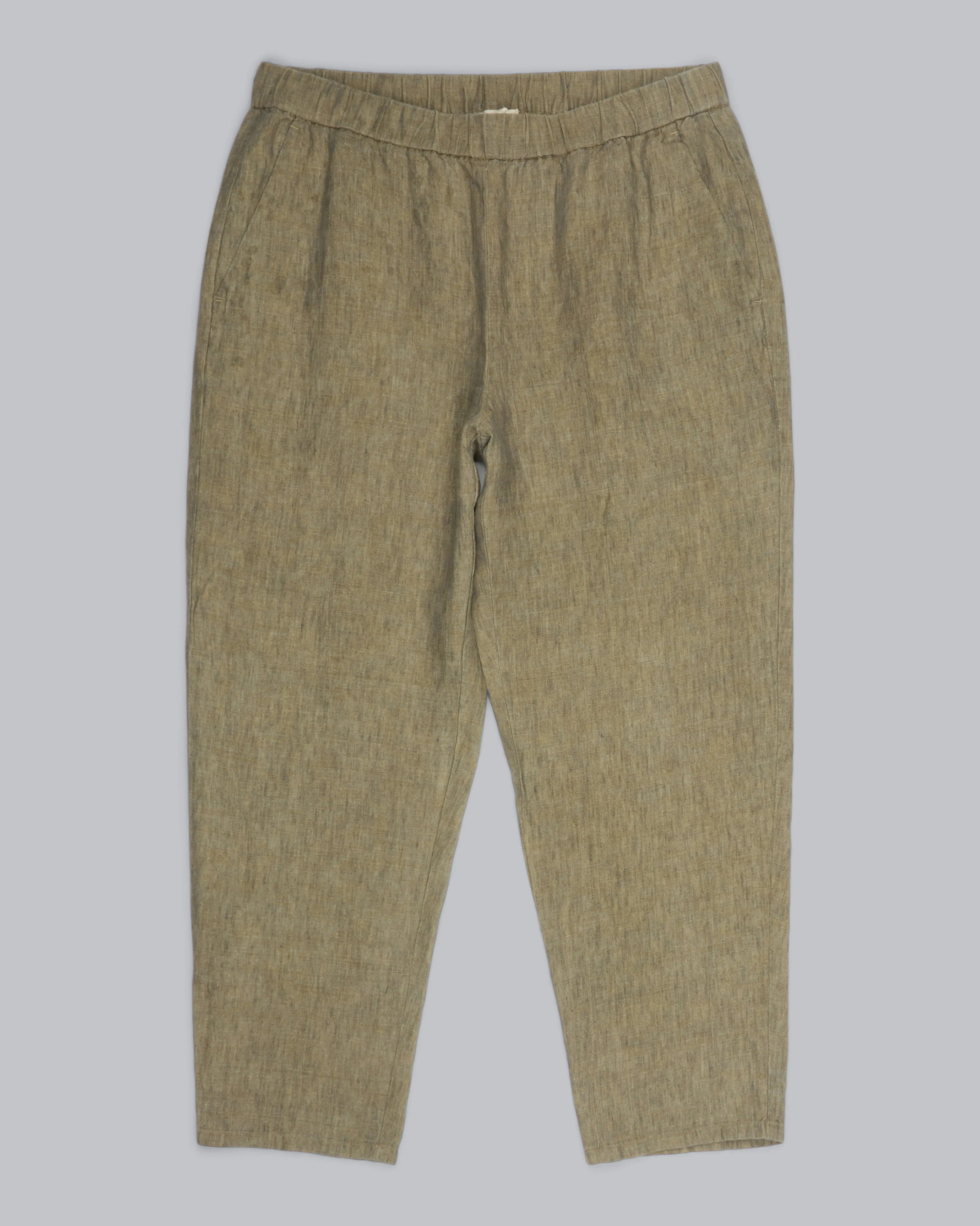 Washed Organic Linen Delave Pant