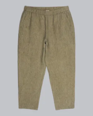 Washed Organic Linen Delave Pant
