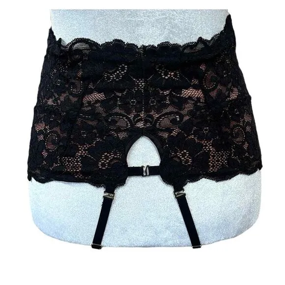WE ARE HAH Top 2 Bottom Cami Noir Black Lace Wear 4 Ways