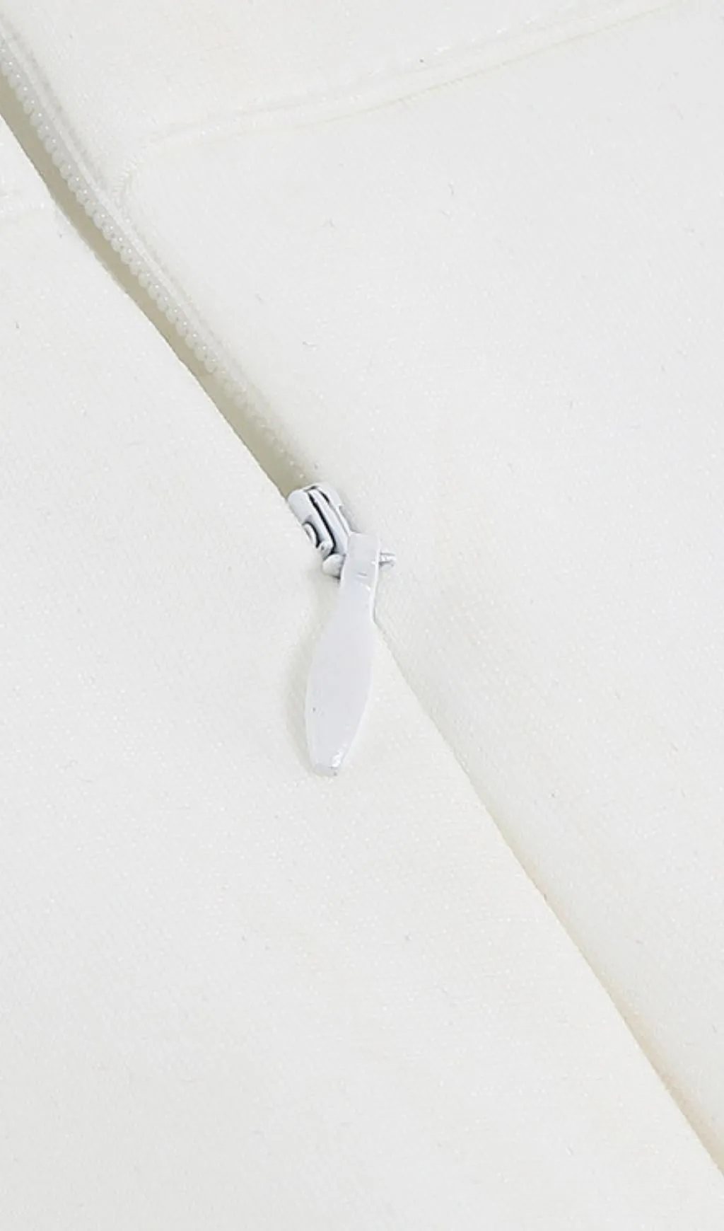 White Off Shoulder Tassel Suit