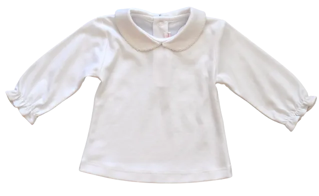 White Peter Pan Top