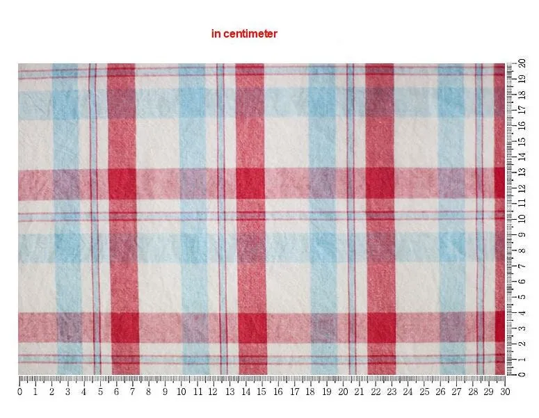 Wide Check Cotton Fabric, Plaid Cotton Fabric, Yarn Dyed, Prewashed Cotton Fabric, Quality Korean Fabric - Fabric By the Yard /43534
