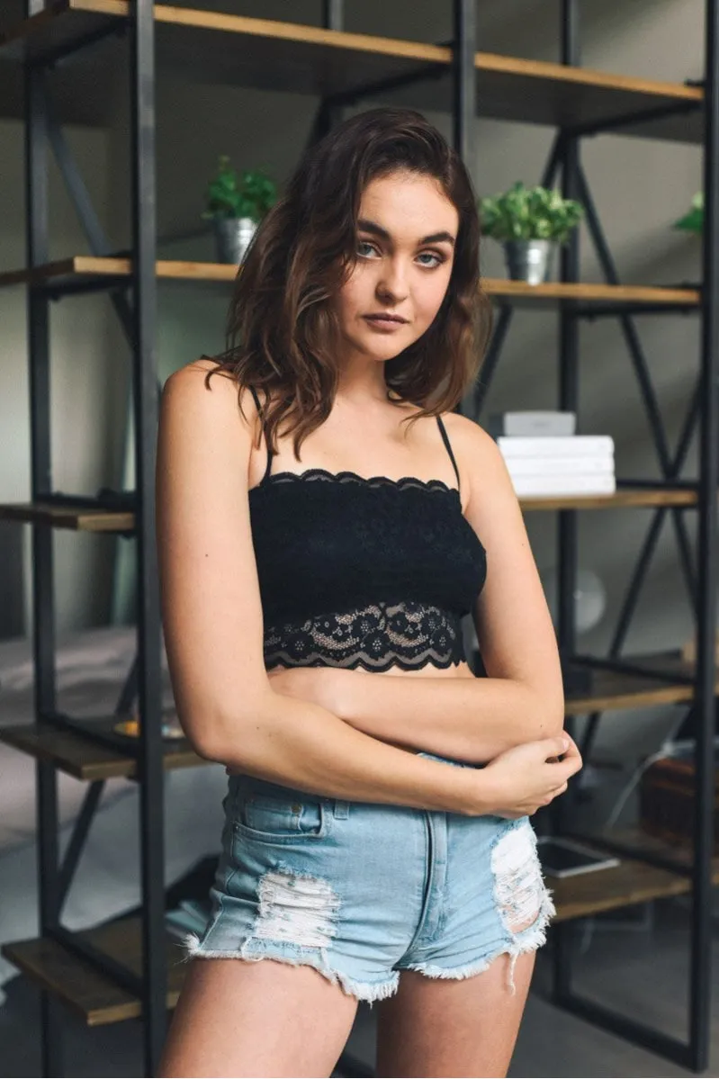 Wide Lace Bandeau - 4 colors