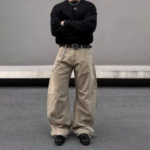 Wide-Leg Baggy Cargo Pants
