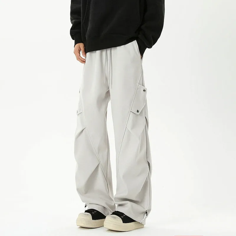 Wide-Leg Casual Pants
