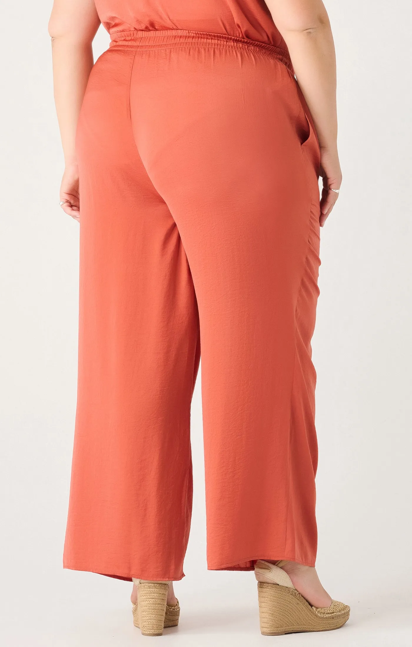 Wide Leg Copper Pants
