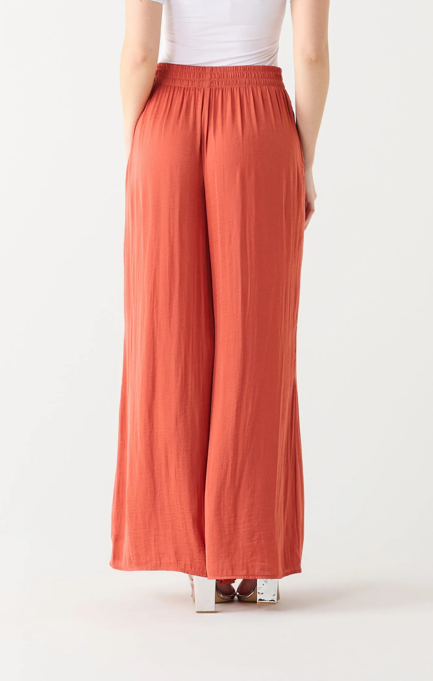 Wide Leg Copper Pants