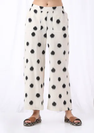 WIDE LEG IKAT POLKA PANTS