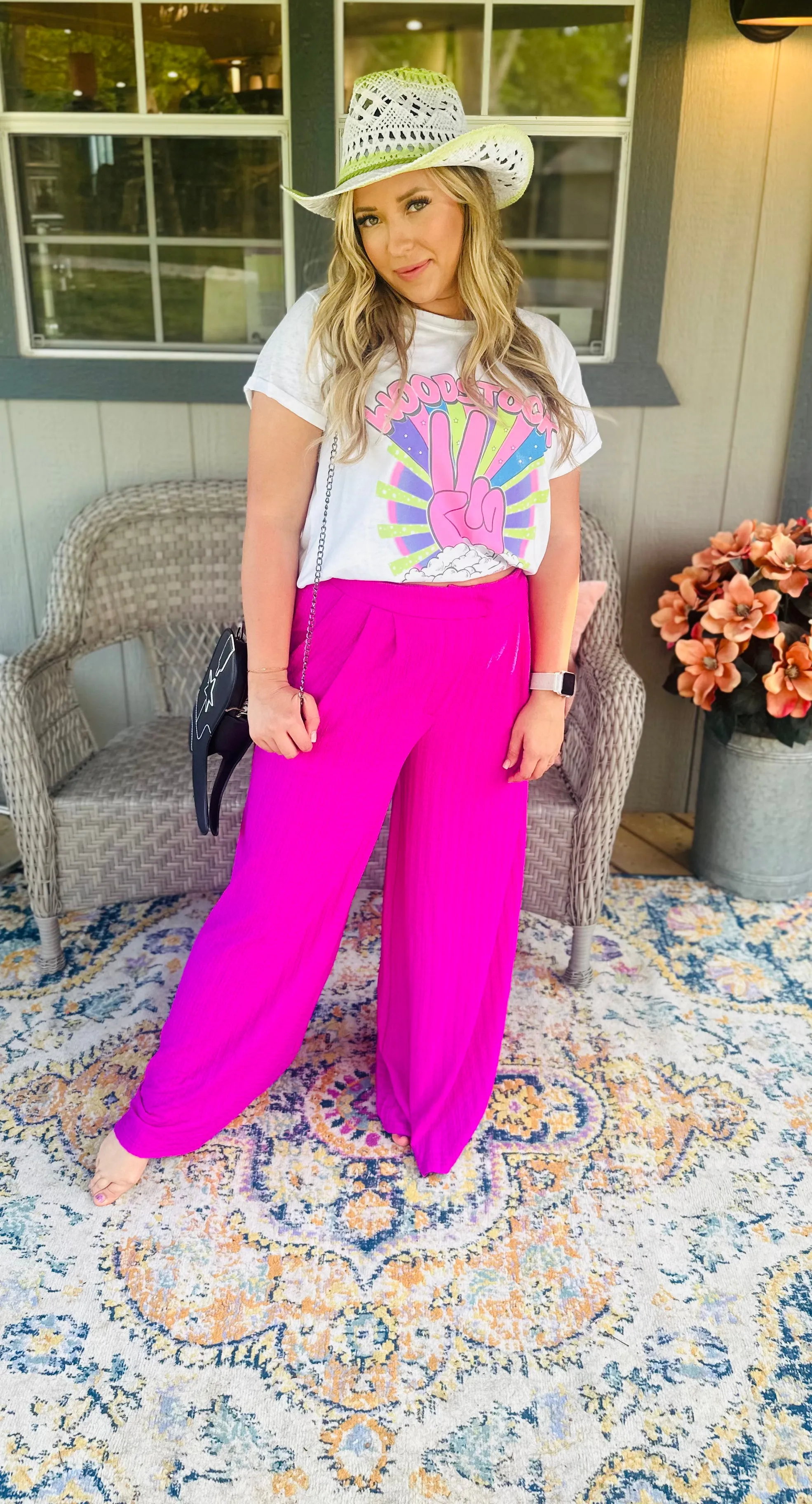 Wide Leg Orchid Pant