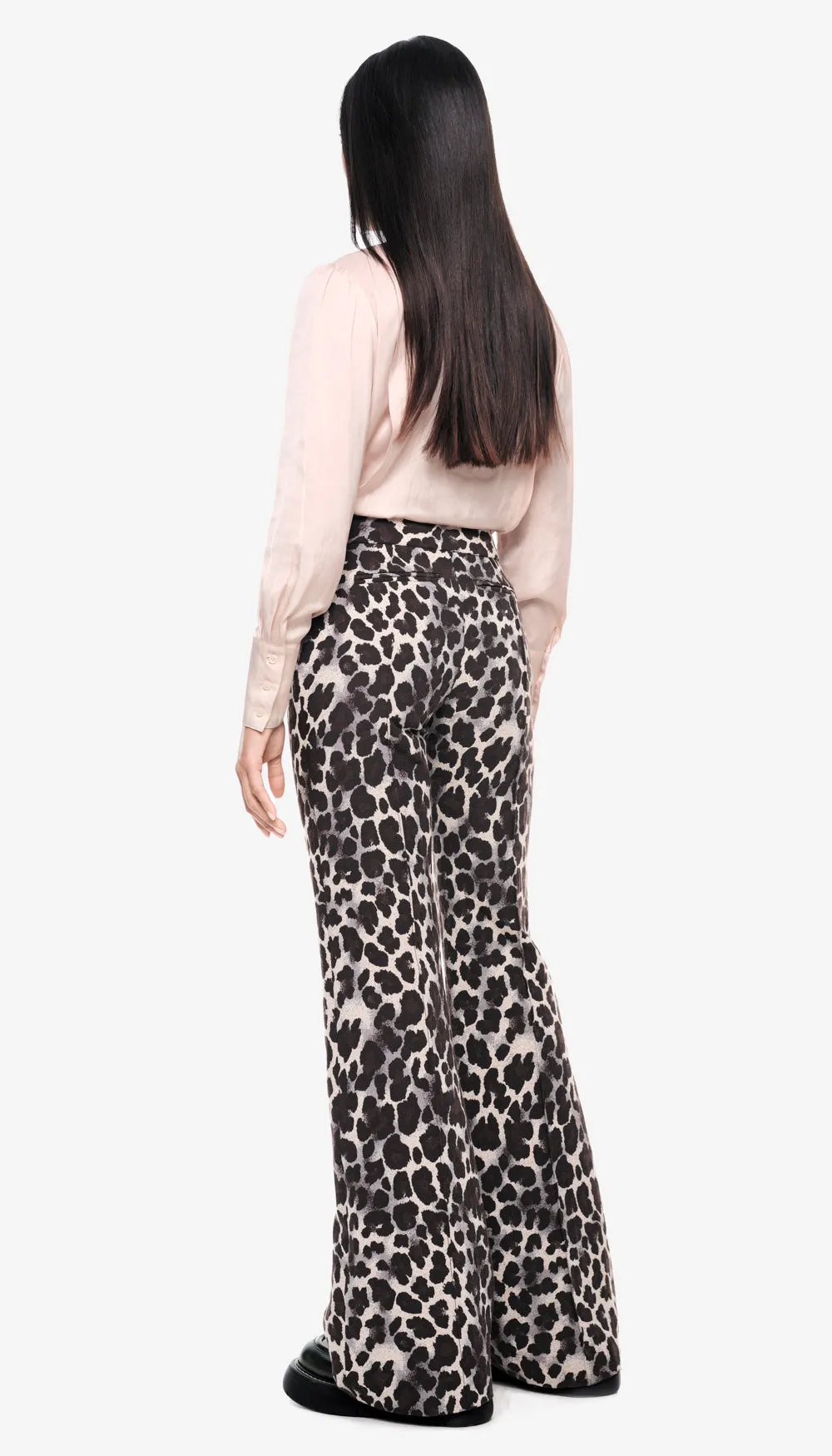 Wide Leg Pintuck Trouser