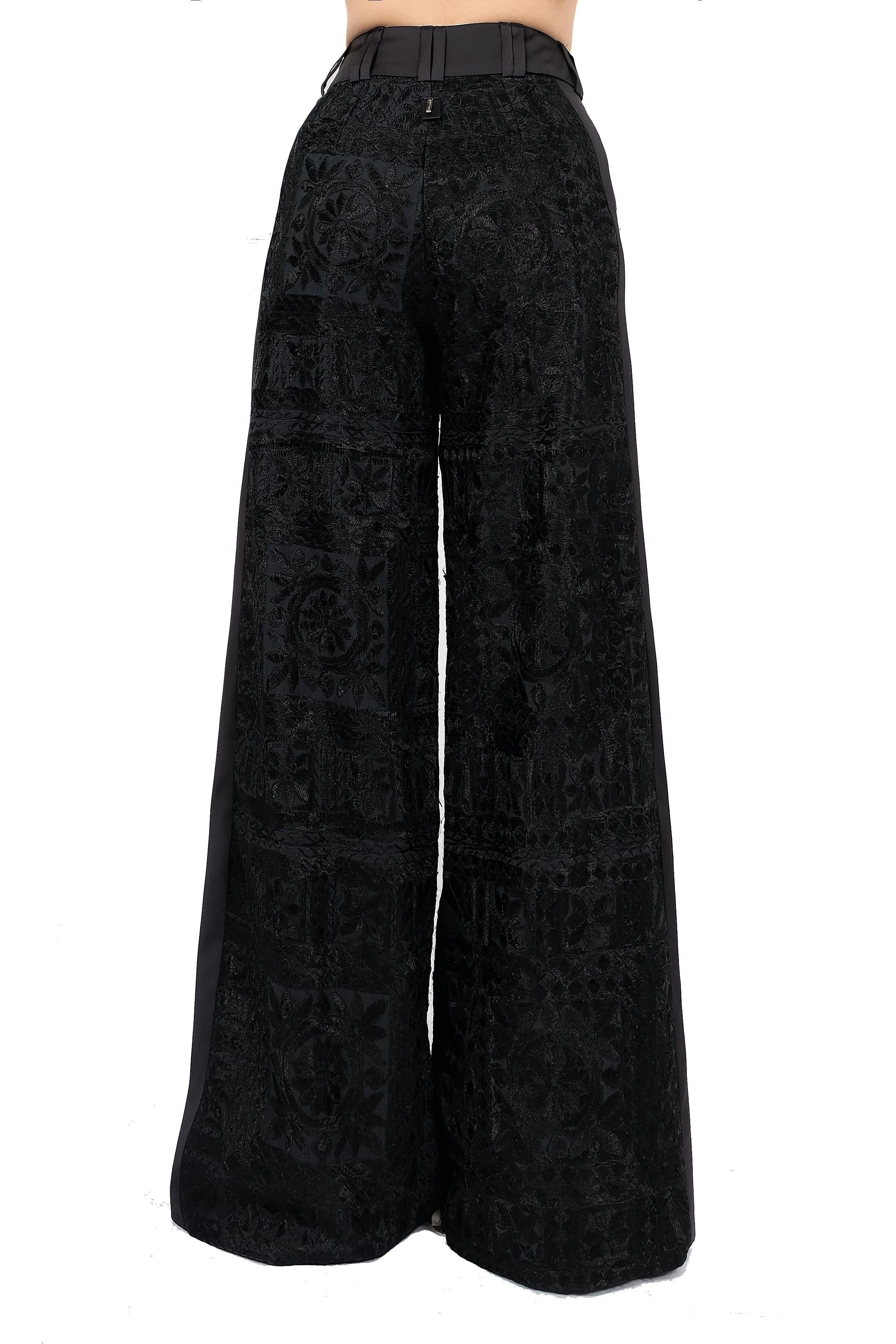 Wide Leg Tuxedo Pants