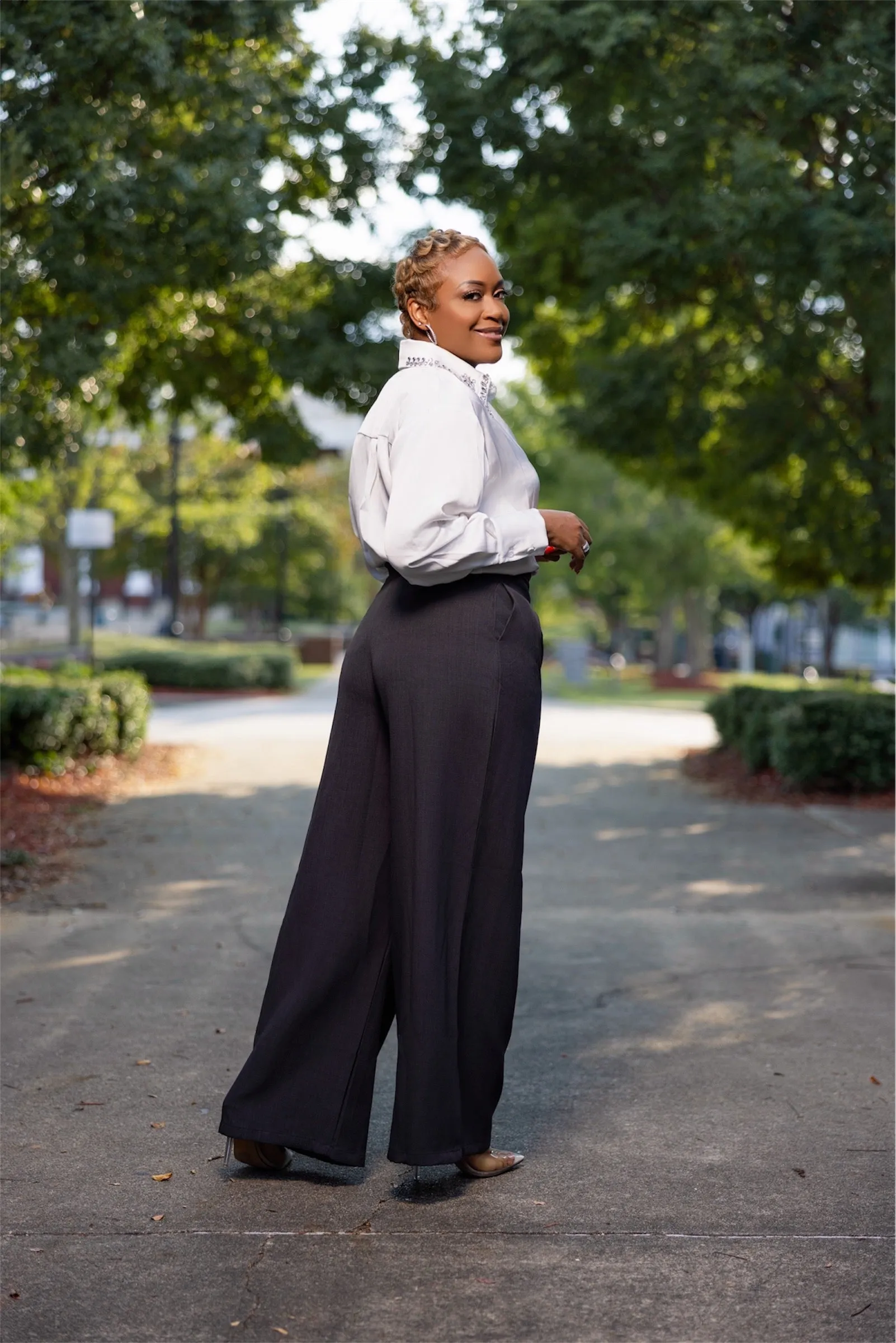 Wide Leg Werk Pants