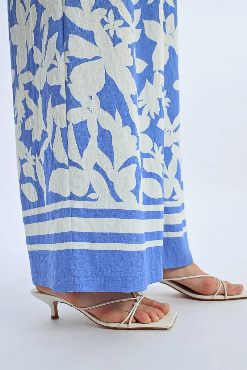 WIDE PANTS, PRINTED