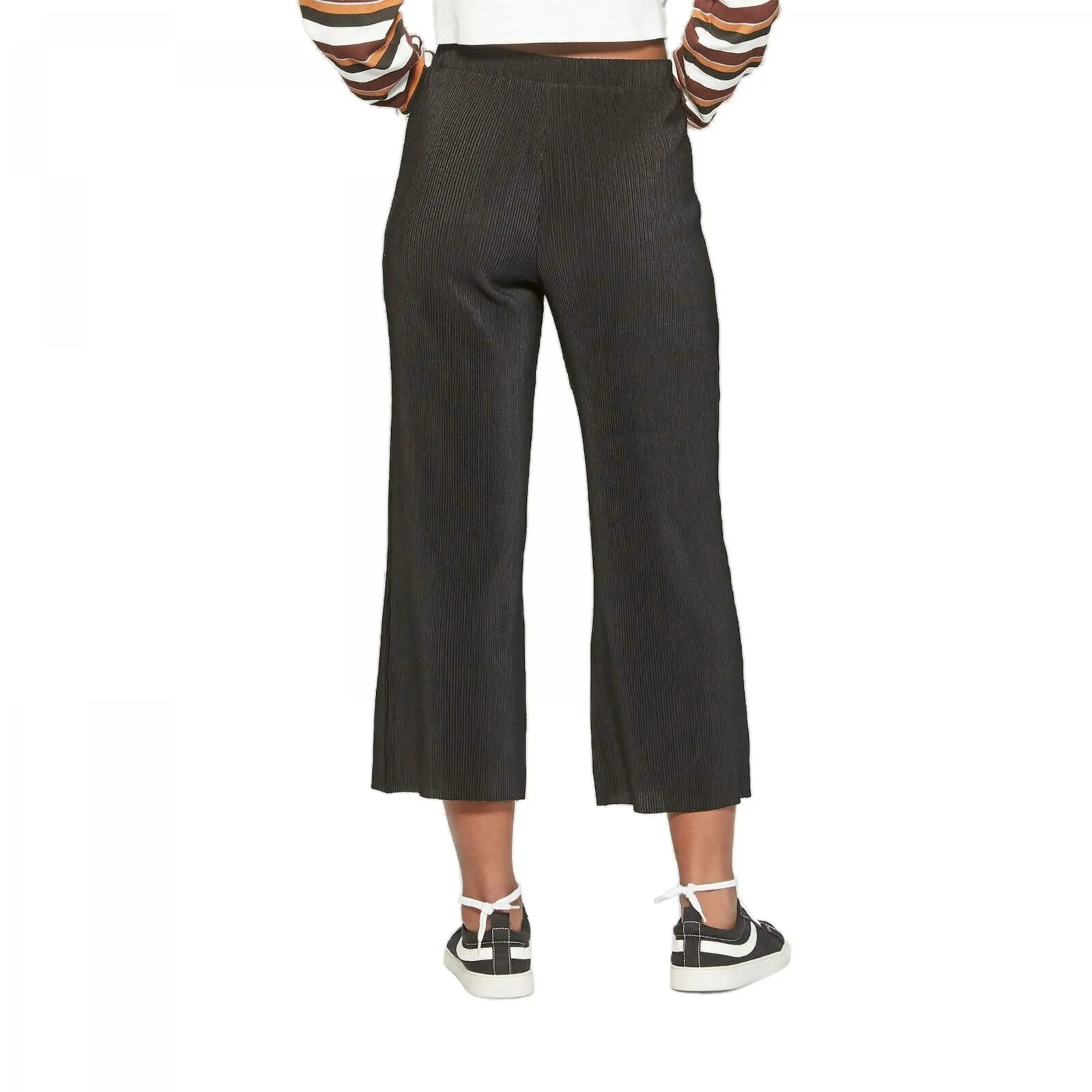 Wild Fable Women's Wide Leg Bodre Cropped Pants