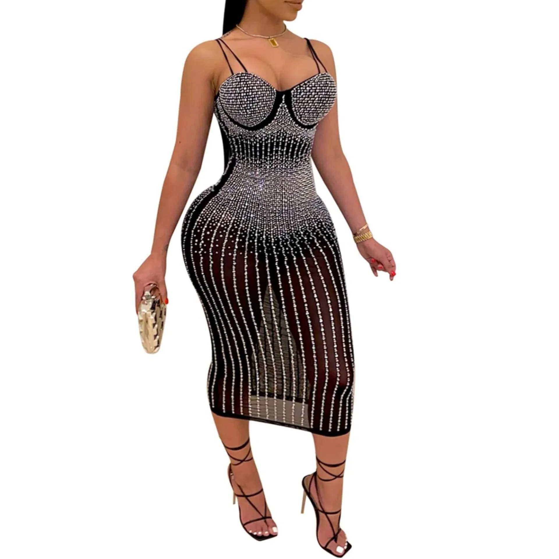 Wild Night Party Dress Black