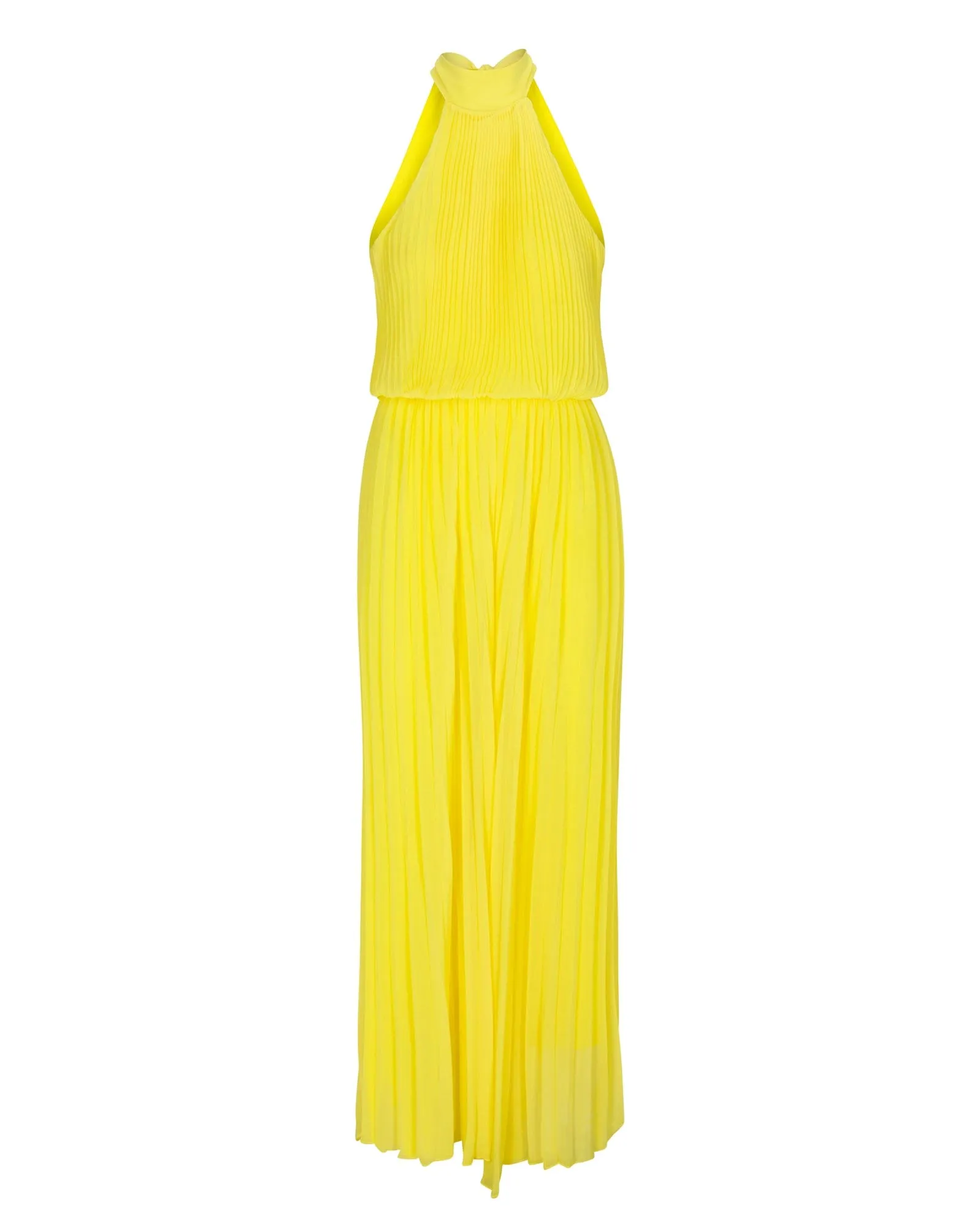 Wild Orchid Pleat Jumpsuit - Yellow
