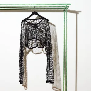WINTER SALE 50% OFF NICOLAS ANDREAS TARALIS WIDE MESH CROP TOP