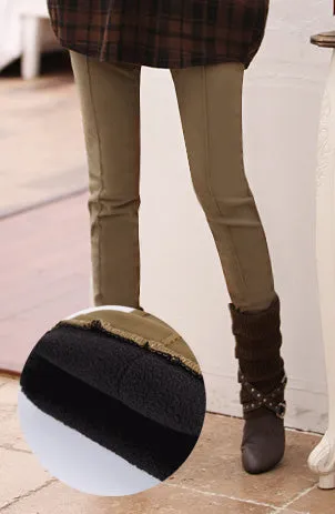 Winter Warm Women Stretch Elastic Pencil Pants