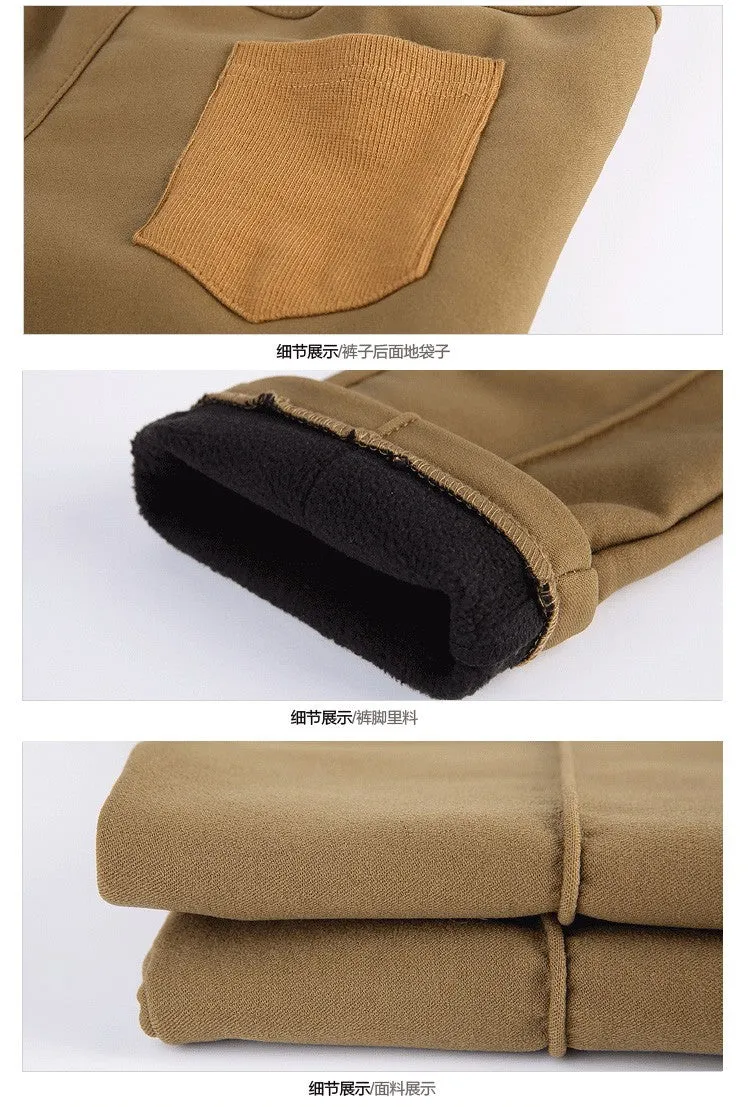 Winter Warm Women Stretch Elastic Pencil Pants