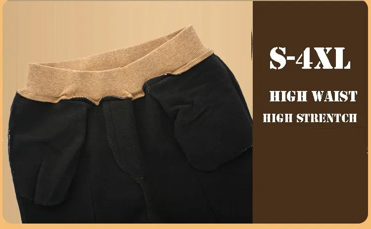 Winter Warm Women Stretch Elastic Pencil Pants