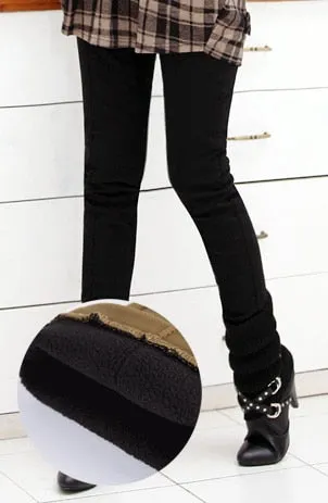 Winter Warm Women Stretch Elastic Pencil Pants