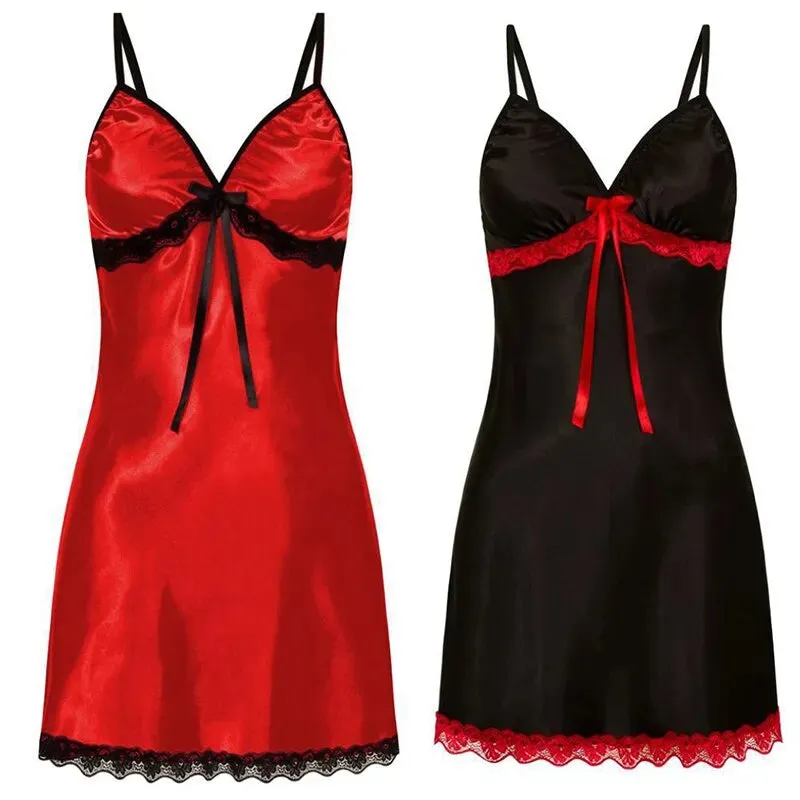 Women Silk Satin Comfortable Sleeveless Nightwearfor Women