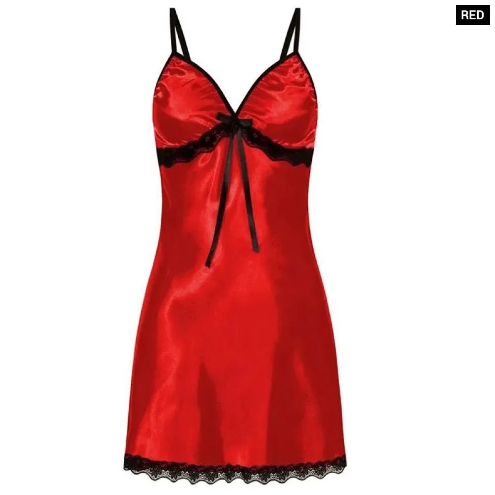 Women Silk Satin Comfortable Sleeveless Nightwearfor Women