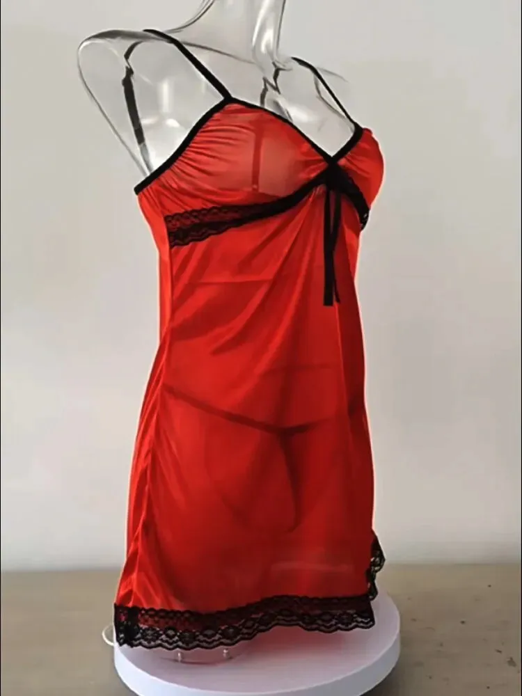 Women Silk Satin Comfortable Sleeveless Nightwearfor Women
