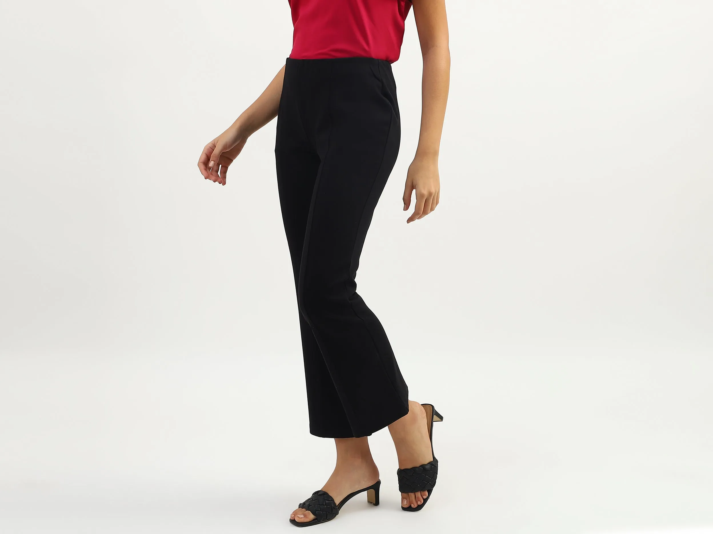 Women Solid Regular Fit Trousers