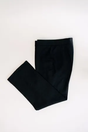 Women - Yacht Black Linen Pants