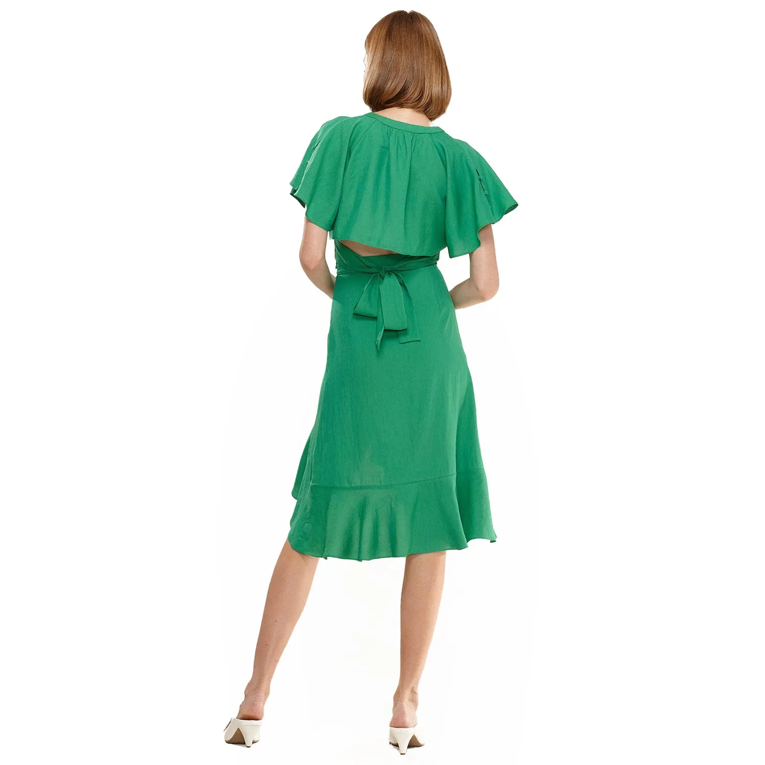 Women's Asymmetrical Hem Button Front Skirt