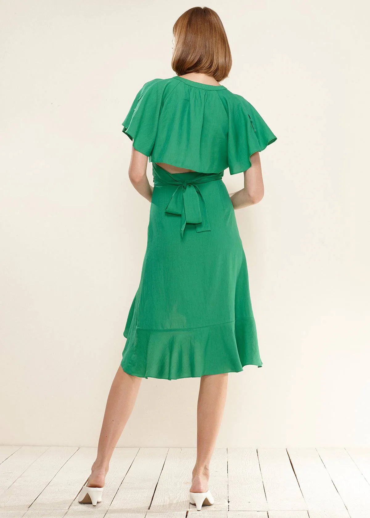 Women's Asymmetrical Hem Button Front Skirt