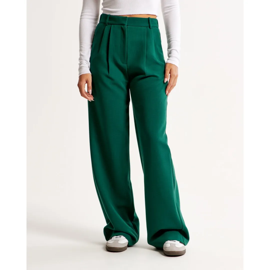 Women's High Waist Wide Leg Trousers | Comfortable
