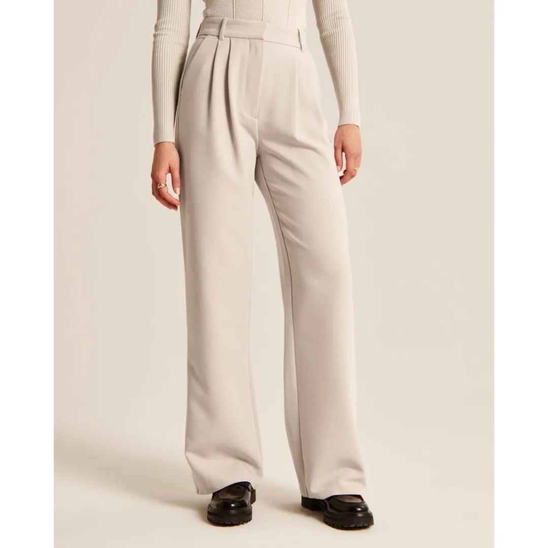 Women's High Waist Wide Leg Trousers | Comfortable