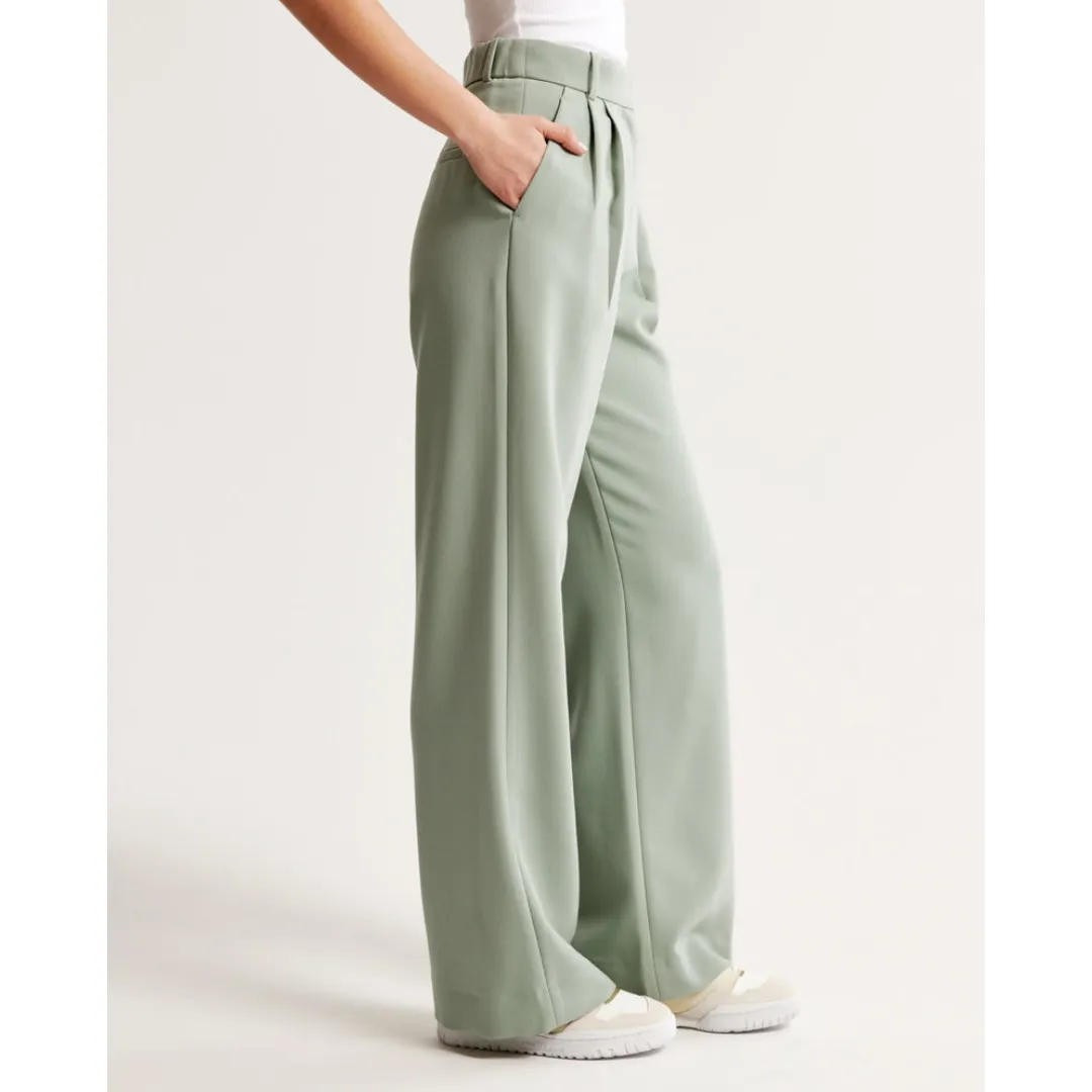 Women's High Waist Wide Leg Trousers | Comfortable