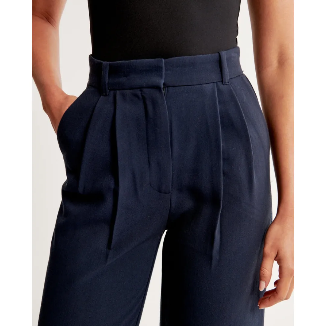 Women's High Waist Wide Leg Trousers | Comfortable