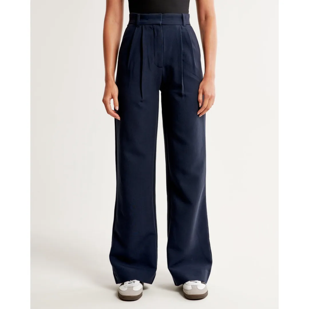 Women's High Waist Wide Leg Trousers | Comfortable