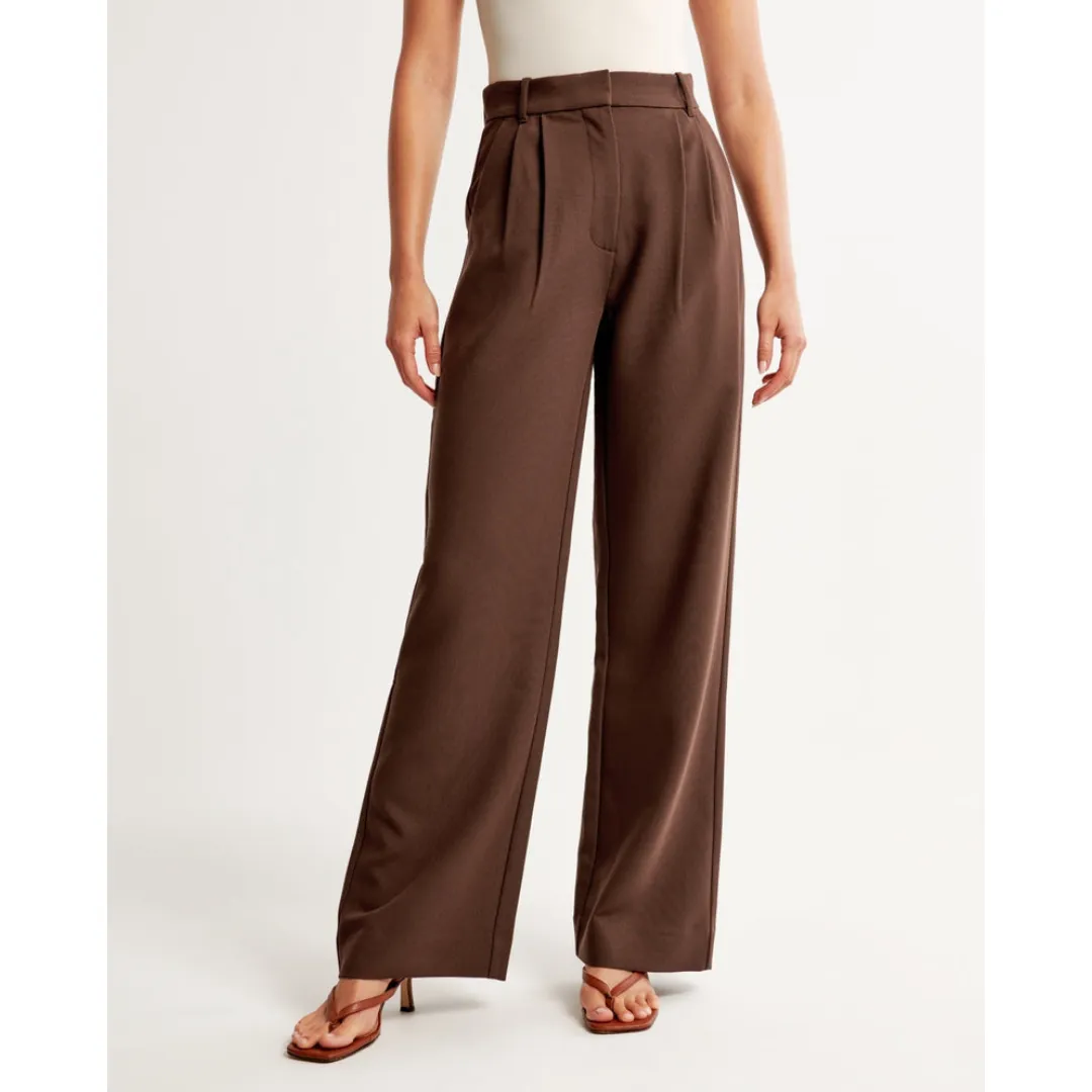 Women's High Waist Wide Leg Trousers | Comfortable
