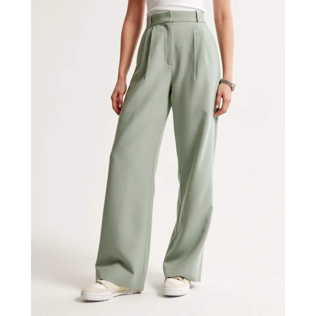 Women's High Waist Wide Leg Trousers | Comfortable