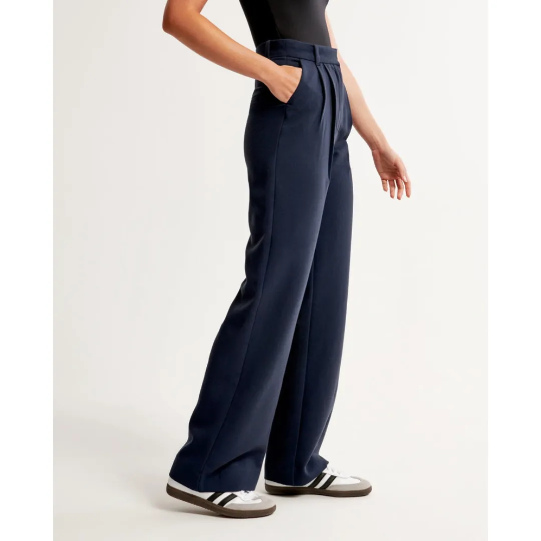 Women's High Waist Wide Leg Trousers | Comfortable