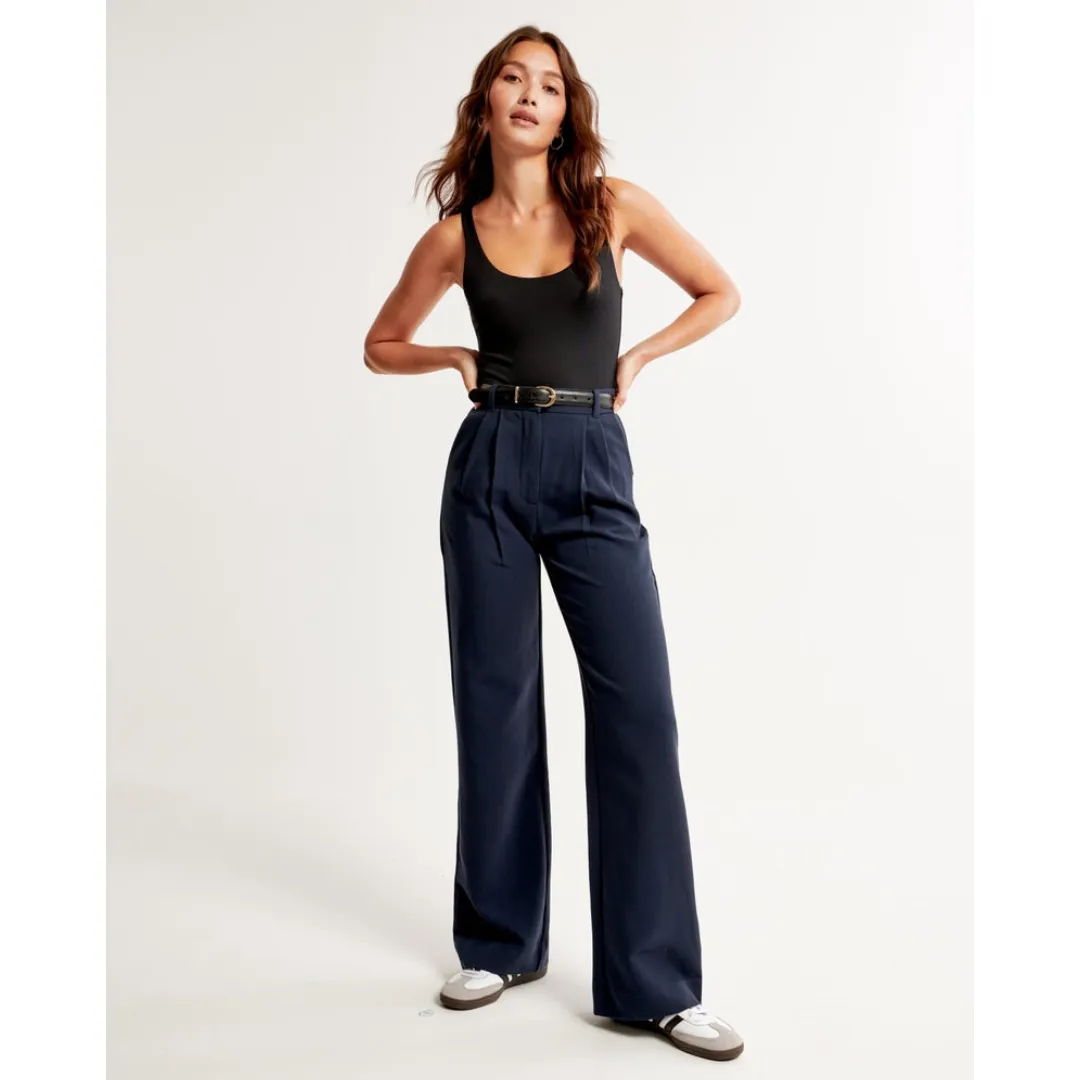 Women's High Waist Wide Leg Trousers | Comfortable