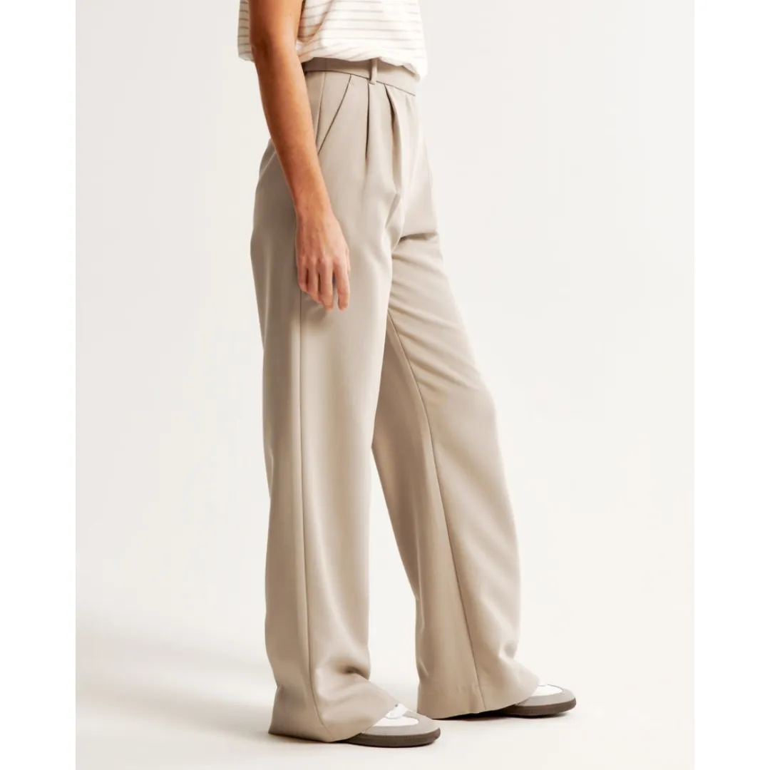 Women's High Waist Wide Leg Trousers | Comfortable