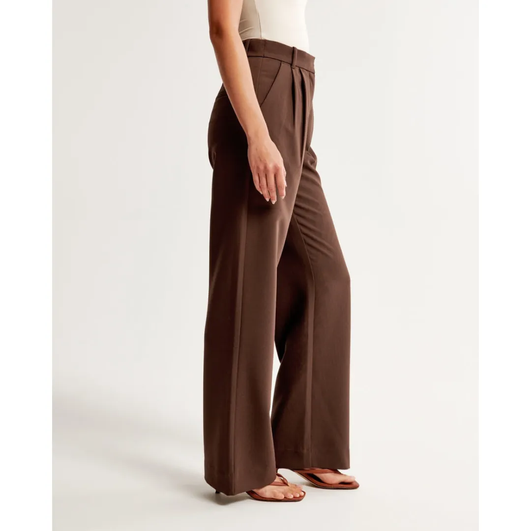 Women's High Waist Wide Leg Trousers | Comfortable
