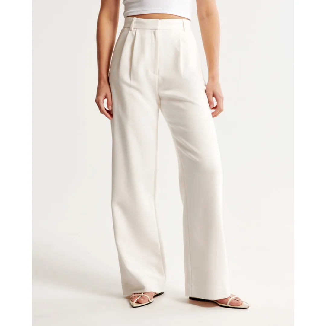 Women's High Waist Wide Leg Trousers | Comfortable